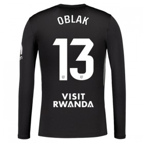 Fotbalové dres Atlético Madrid Oblak 13 Brankářské 2025-26 Černá Dlouhý Rukáv
